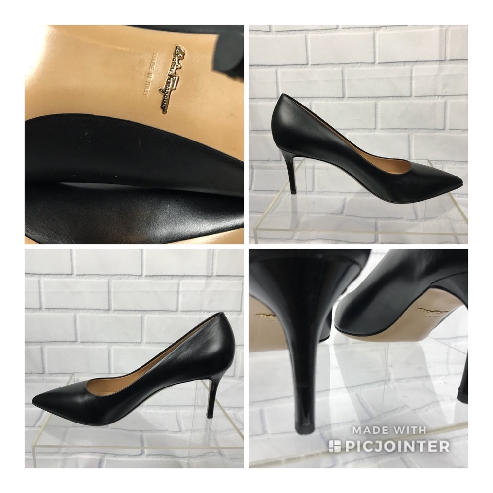 Salvatore Ferragamo Susi Black Leather Pumps 6.5 - Picture 8 of 8